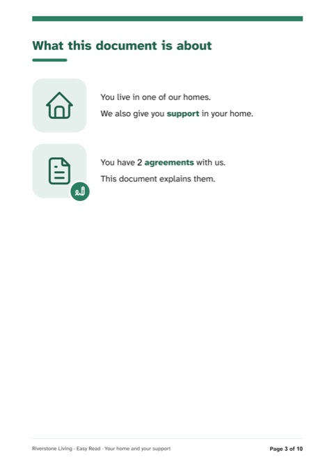 Easy Read page: What this document is about, open full size