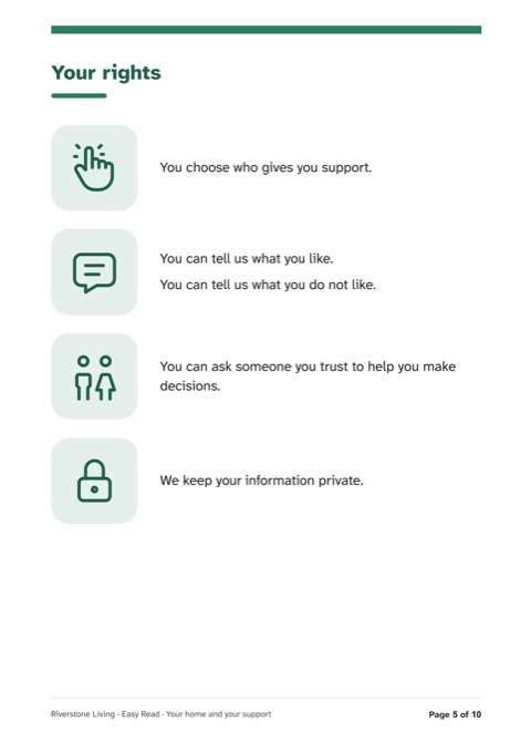 Easy Read page: Your rights, open full size